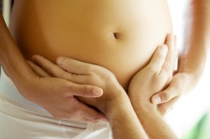 Begin van de zwangerschap, harde buik